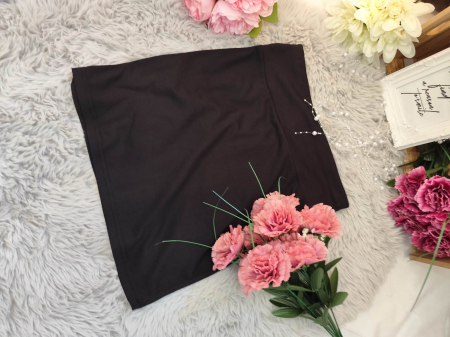 Fuste - Fustă mini neagră din material elastic – Mărimea M