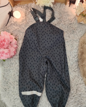 Copii - Pantaloni impermeabili de ploaie cu bretele – Copii
