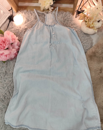 Rochite - Rochie din denim subțire pentru fete – Mărime 134/140