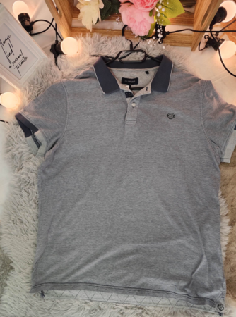 Tricouri si Maiouri - Tricou polo băieți-  albastru cu dungi finute albe