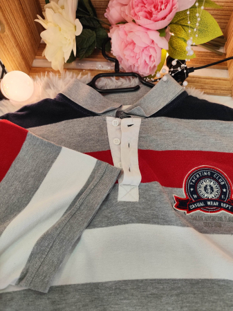Tricouri si Maiouri - Tricou polo băieți cu dungi – stil nautic