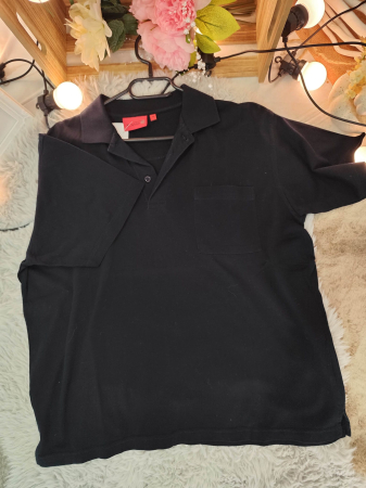 Tricouri si Maiouri - Tricou Polo Danilo Negru cu Buzunar – Mărimea M