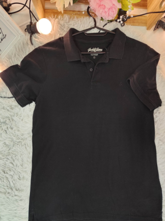 Tricouri si Maiouri - Tricou Polo Jack & Jones Negru – Mărimea S