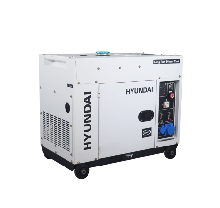 Generatoare de curent - Generator de curent monofazat cu motor diesel Hyundai DHY-8600SE-LRS