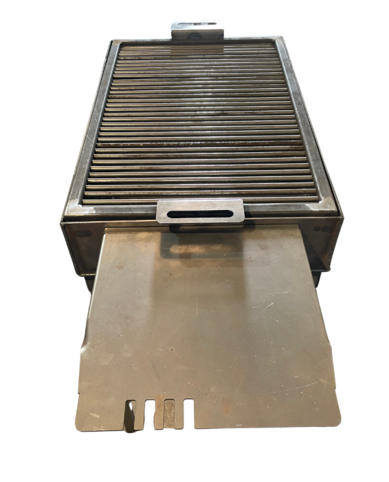 Grătar Metalic Modular cu Poliță, Oțel Carbon 3mm, Grill Bare 8mm [4]