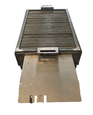 Grătar Metalic Modular cu Poliță, Oțel Carbon 3mm, Grill Bare 8mm [3]