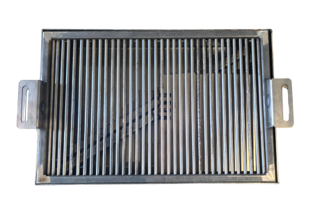 Grătar Metalic Modular cu Poliță, Oțel Carbon 3mm, Grill Bare 8mm [6]