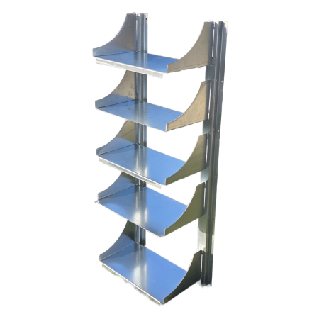 Rafturi metalice - Raft metalic de expunere cu 5 polițe