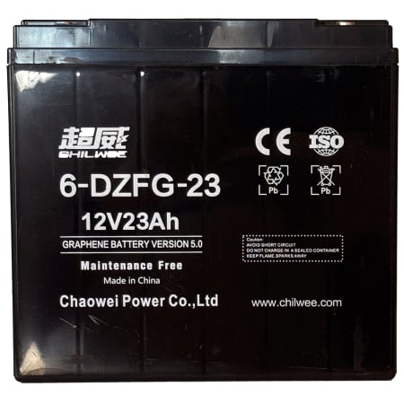 Acumulatori / Baterii - Baterie biciclete, scutere si tricicluri electrice 6-DZFG-23 -12V 23Ah cu graphene
