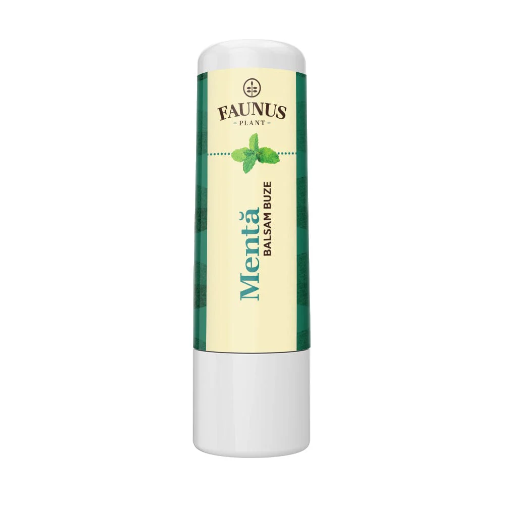 Balsam Buze Mentă 5ml. Extract de gǎlbenele şi vitamina E [1]