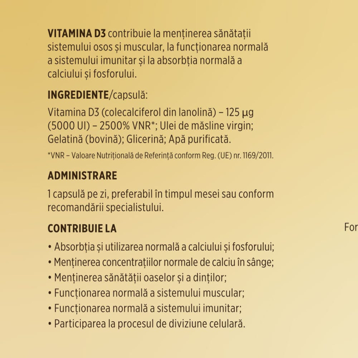 VITAMINA D3 5000 UI, 30 cps [3]