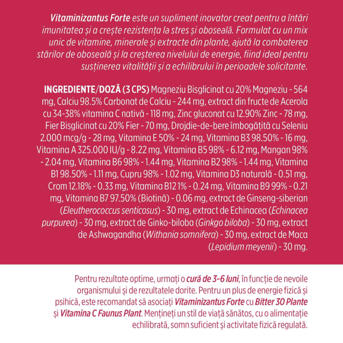 Vitaminizantus Forte Flacon 90 capsule [3]