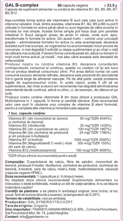 GAL B-complex, 60 capsule vegane [1]
