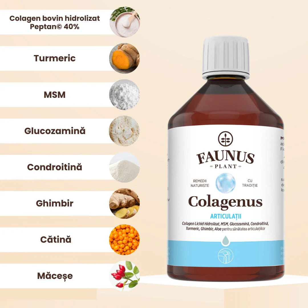 SUPLIMENTE ALIMENTARE - FAUNUS Colagenus Articulații cu MSM