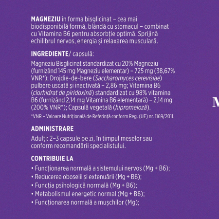 MAGNEZIU BISGLICINAT B6, 90 cps [2]
