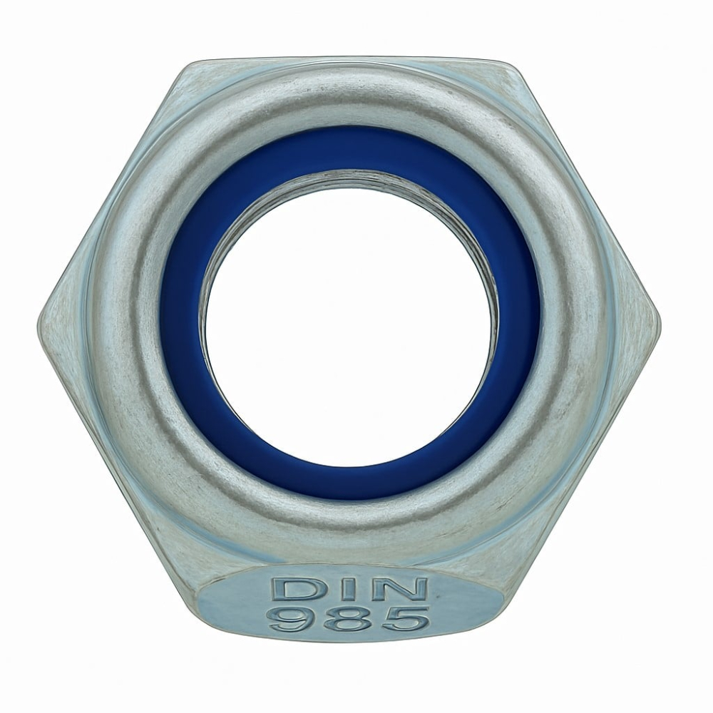 Piulita cu autoblocare plastic DIN 985 10 M14x1,5 otel zincat - cutie 200 buc [2]