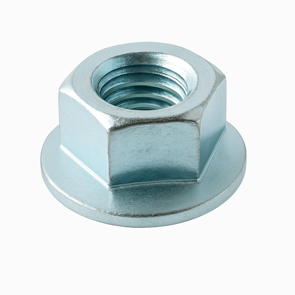 Piulita cu flansa DIN 6923 fara seratii 8 M24 otel zincat - cutie 25 buc [2]