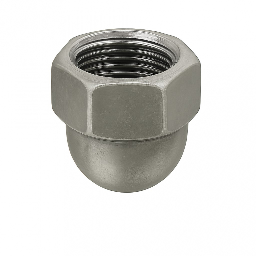 Piulita infundata inalta DIN 1587  M3 inox A2  - cutie 1000 buc [2]