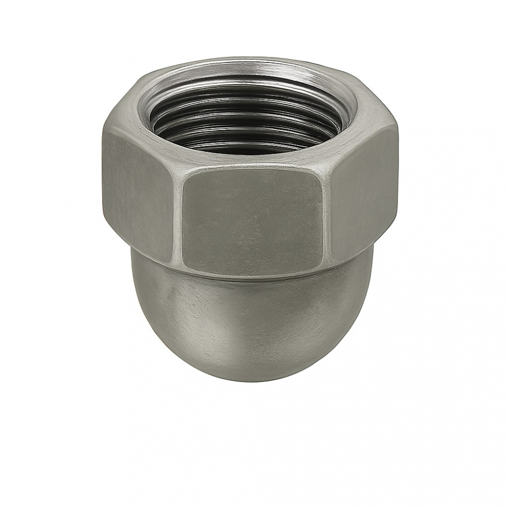 Piulita infundata inalta DIN 1587  M5 inox A2  - cutie 1000 buc [2]