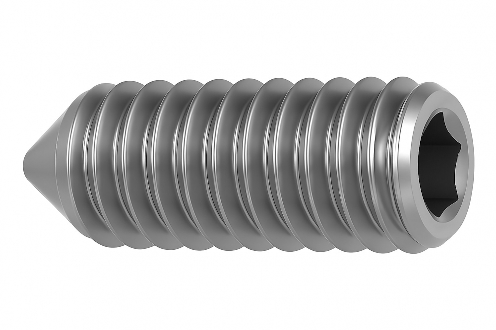 Stift cu imbus si varf conic DIN 914  M10x30 inox A2  - cutie 100 buc [1]