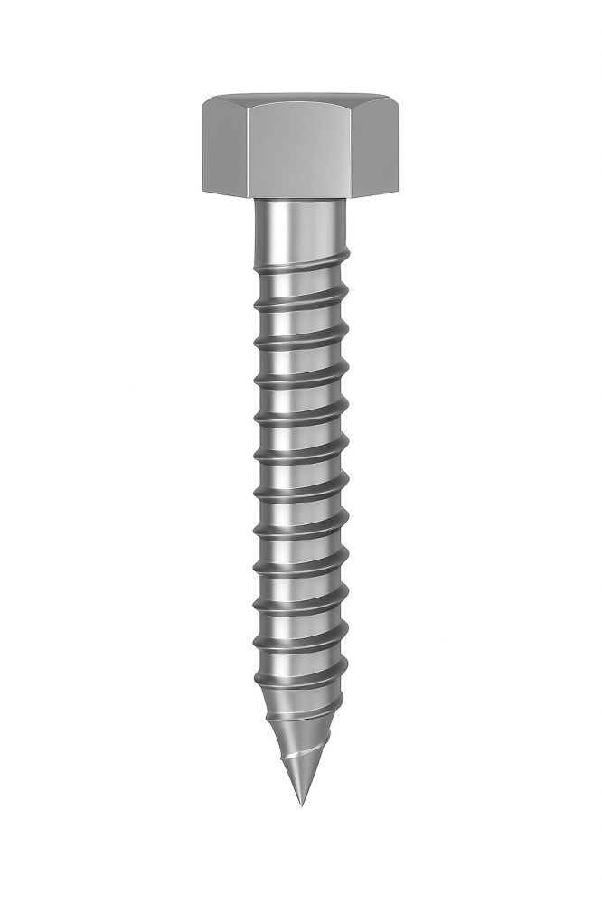 Surub autofiletant cap hexagonal DIN 7976C  6.3x70 inox A2  - cutie 100 buc [2]