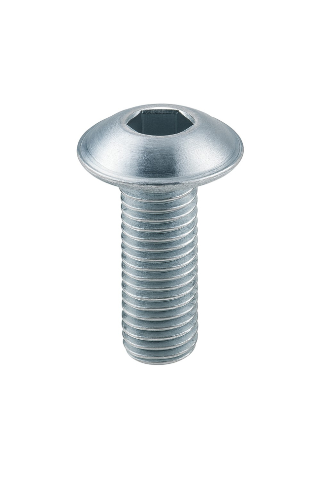 Surub cap bombat imbus ISO 7380 cu flansa 10.9 M10x45 otel zincat - cutie 100 buc [2]