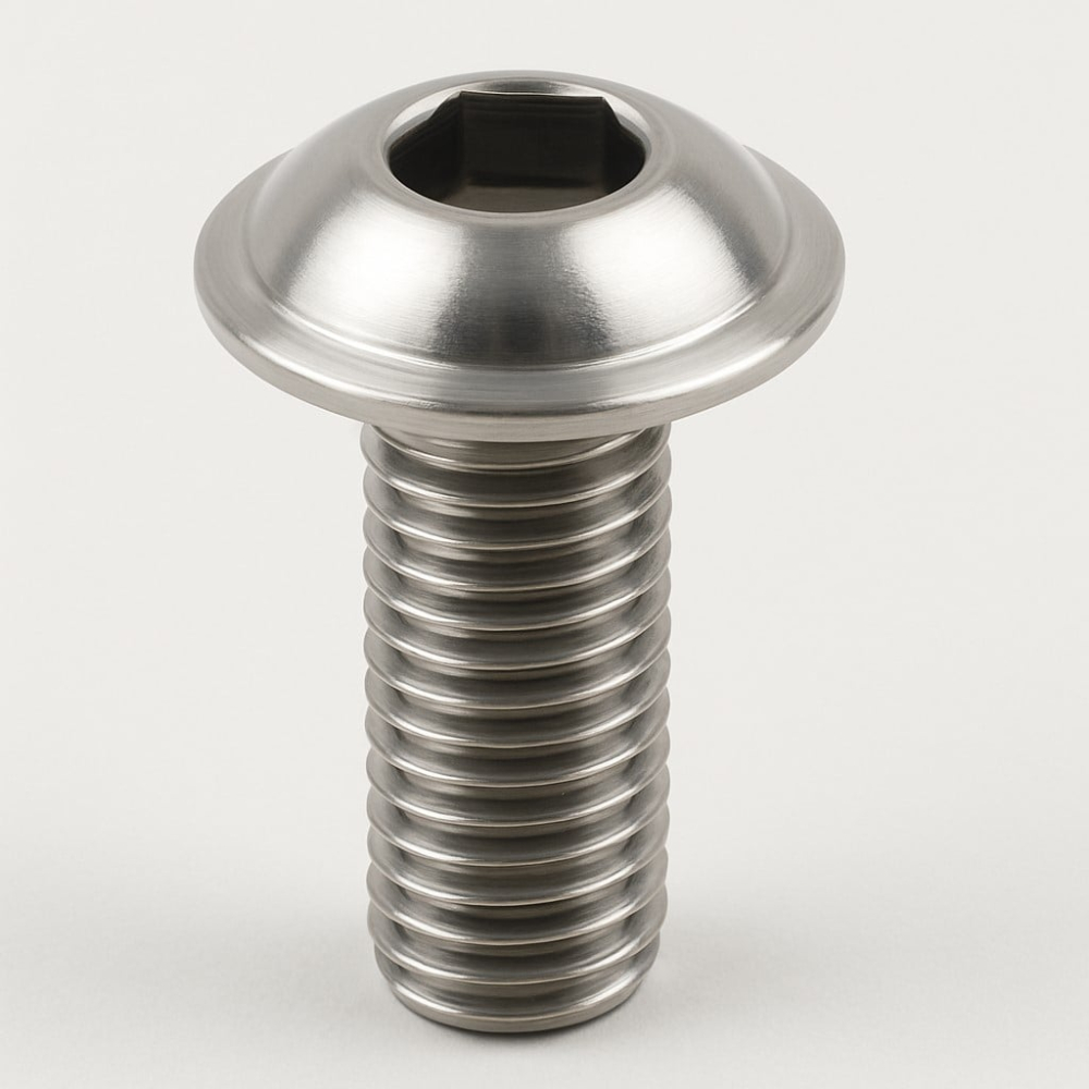 Surub cap bombat imbus ISO 7380 cu flansa M5x35 inox A2  - cutie 200 buc [2]