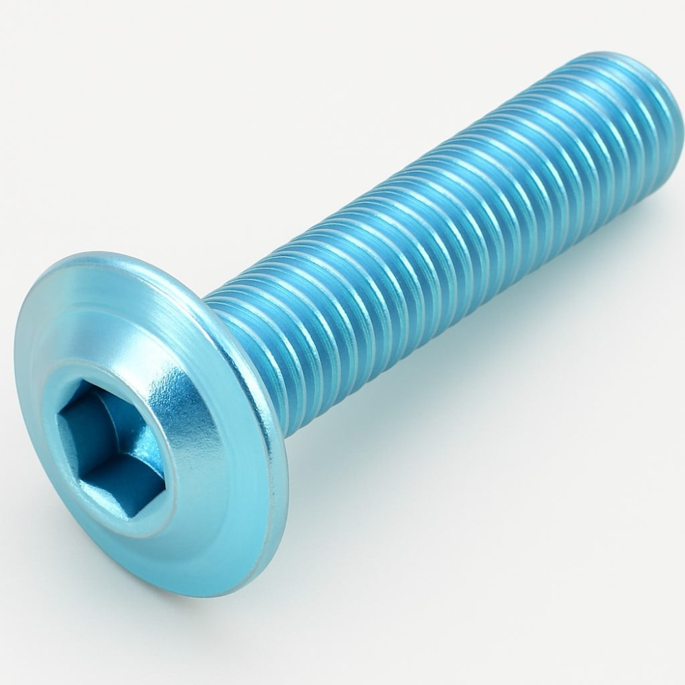 Surub cap bombat imbus ISO 7380 cu flansa10.9 M4x30 otel zincat - cutie 500 buc [2]