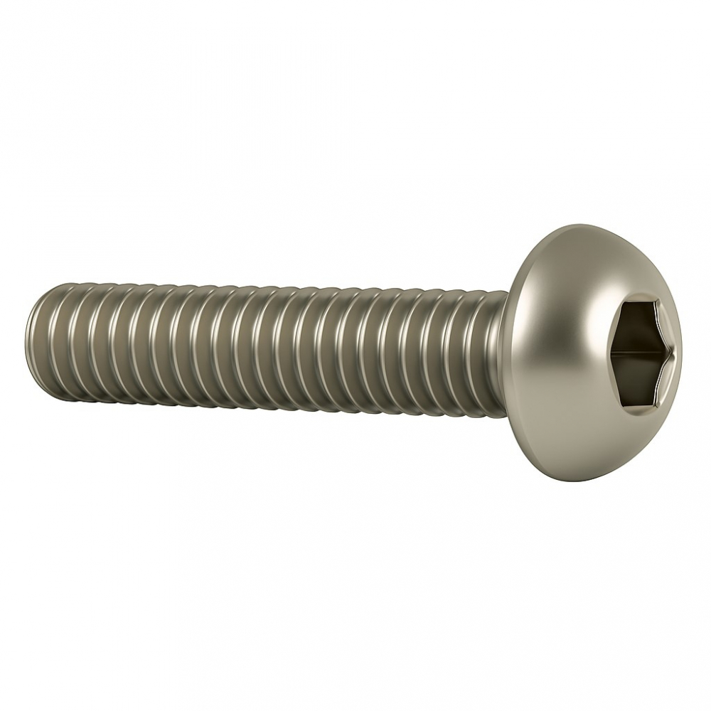 Surub cap bombat imbus ISO 7380  M10x20 inox A2  - cutie 100 buc [2]