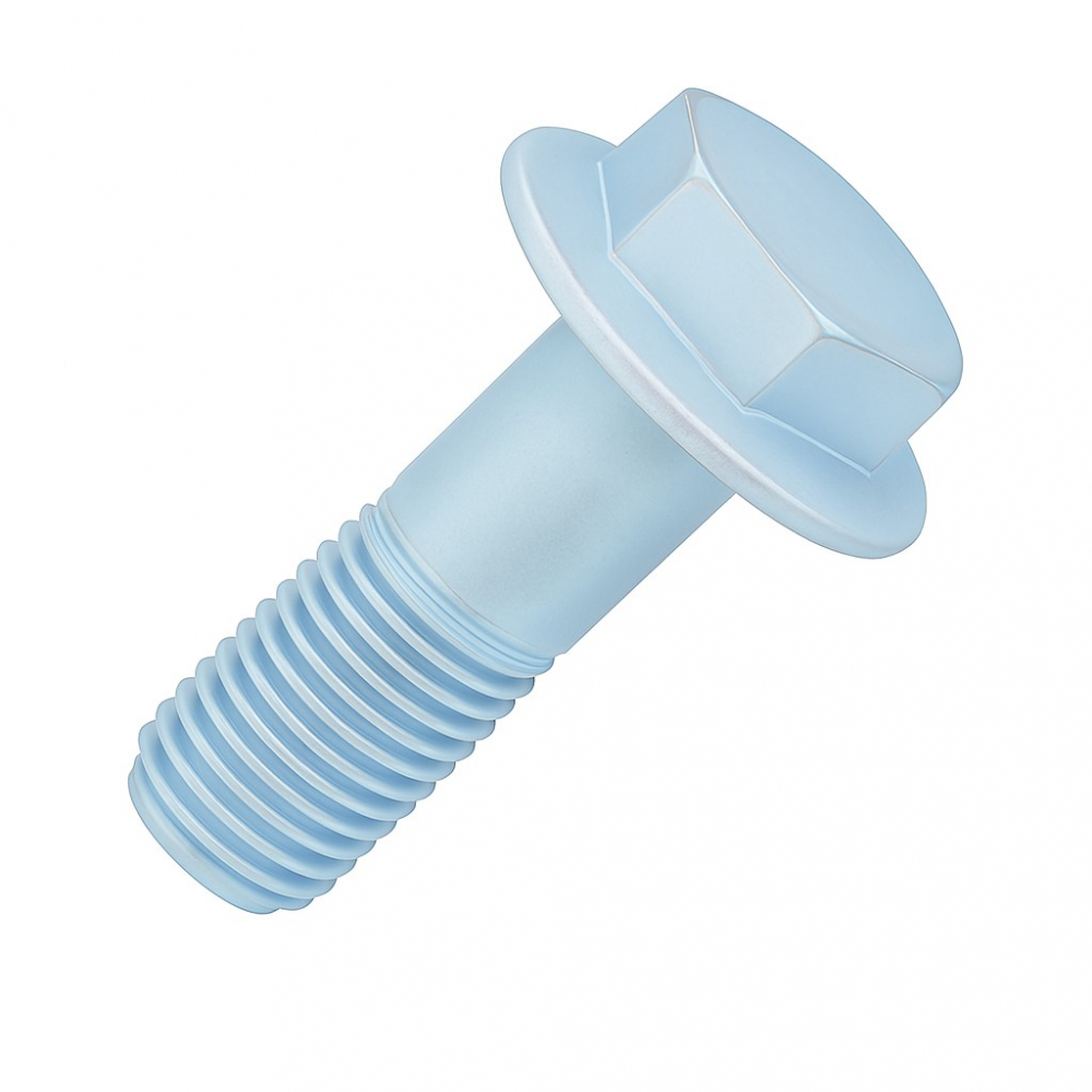 Surub cap hex. si flansa DIN 6921 cu seratii 8.8 M4x12 otel zincat - cutie 800 buc [2]
