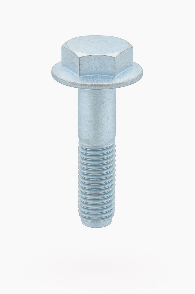 Surub cap hex. si flansa DIN 6921 cu seratii~ 8.8 M12x25 otel zincat - cutie 600 buc [3]