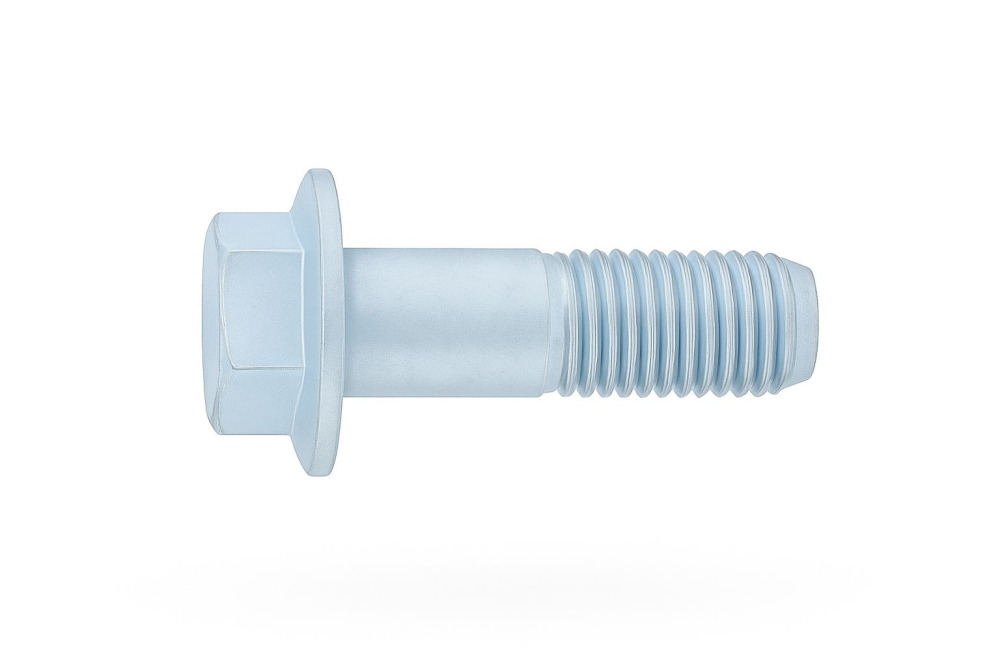 Surub cap hex. si flansa DIN 6921 fara seratii 8.8 M6x25 otel zincat - cutie 500 buc [3]