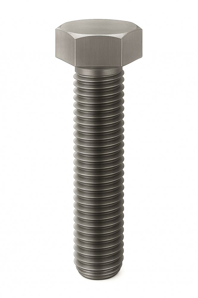 Surub cap hexagonal total filetat DIN 933 M3x8 inox A2 - cutie 100 buc [1]