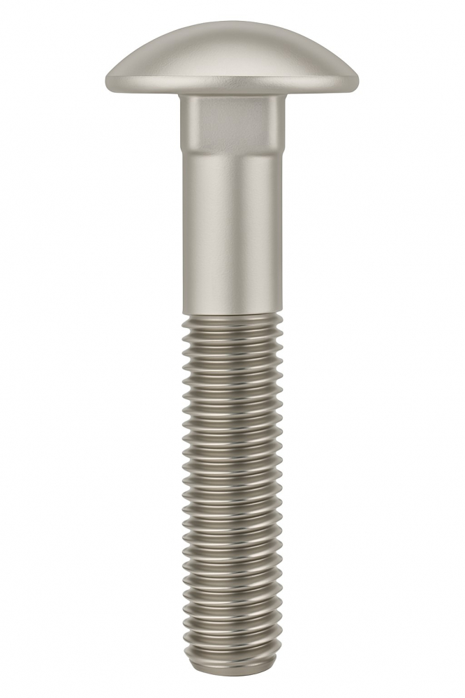 Surub cap torbant DIN 603  M05x20 inox A2  - cutie 500 buc [1]