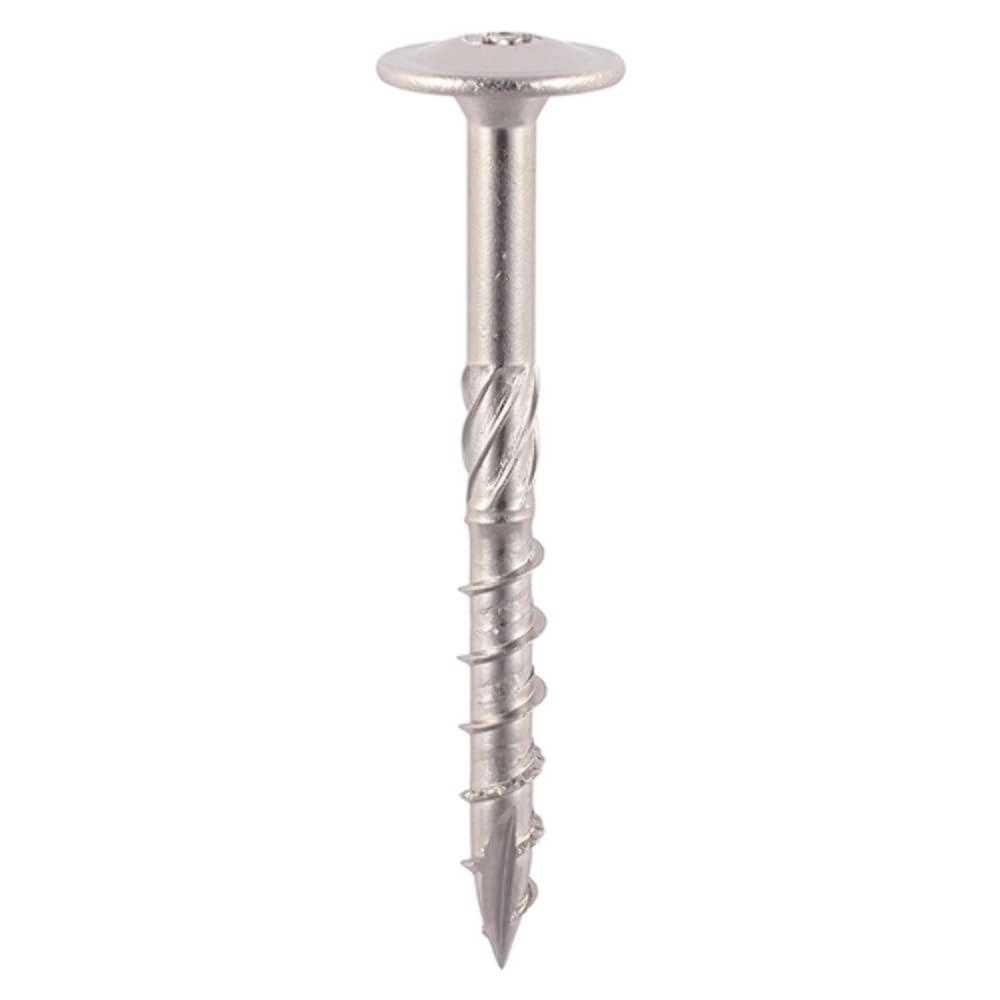 Surub dulgherie cap plat TORX   6 x30 otel zincat alb - cutie 200 buc [1]