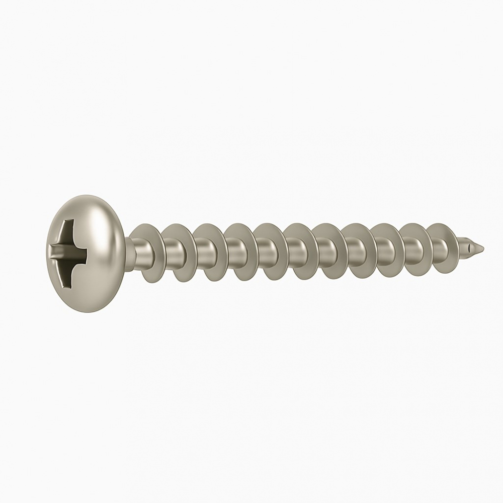 Surub pal si lemn cap bombat PZ   5 x30 inox A2  - cutie 500 buc [2]