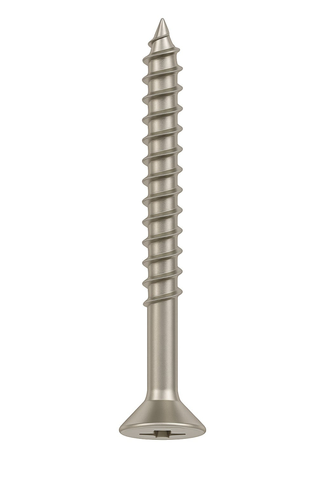 Surub pal si lemn cap inecat PZ  4x60 inox A2 filet partial - cutie 500 buc [2]