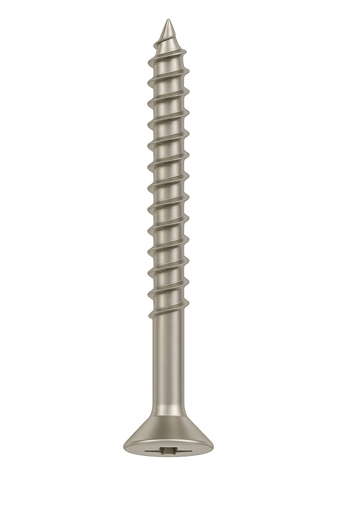 Surub pal si lemn cap inecat PZ   3 x40 / 24 inox A2 filet partial  - cutie 200 buc [2]
