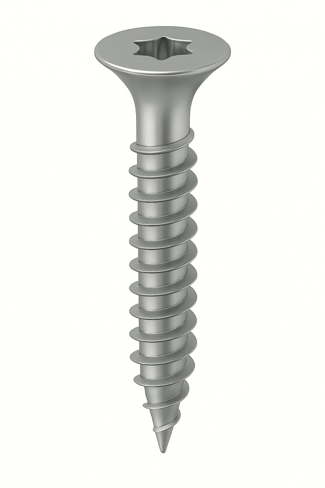 Surub pal si lemn cap inecat TORX   3 x30 / 18 inox A2 filet partial  - cutie 500 buc [2]