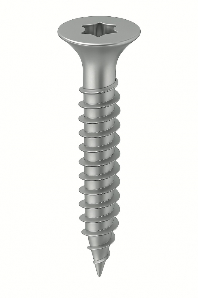 Surub pal si lemn cap inecat TORX   5 x120 / 70 inox A2 filet partial  - cutie 100 buc [2]