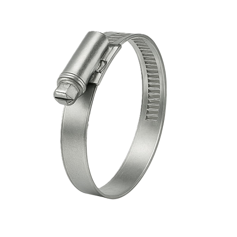 Colier metalic pentru tevi cu surub DIN 3017  110-130/9mm W4 inox A2  - cutie 25 buc [1]