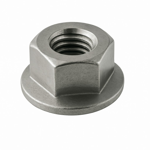 Piulite - Piulita cu flansa DIN 6923 cu seratii~  M4 inox A2  - cutie 1000 buc