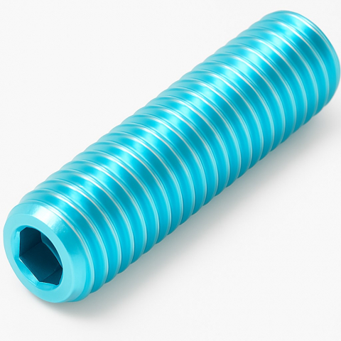 Stift cu locas imbus si cap plat - Stift cu imbus si cap plat DIN 913 45H M4x4 otel zincat - cutie 1000 buc