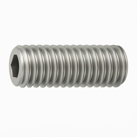 Stift cu locas imbus si cap plat - Stift cu imbus si cap plat DIN 913  M12x25 inox A2  - cutie 100 buc