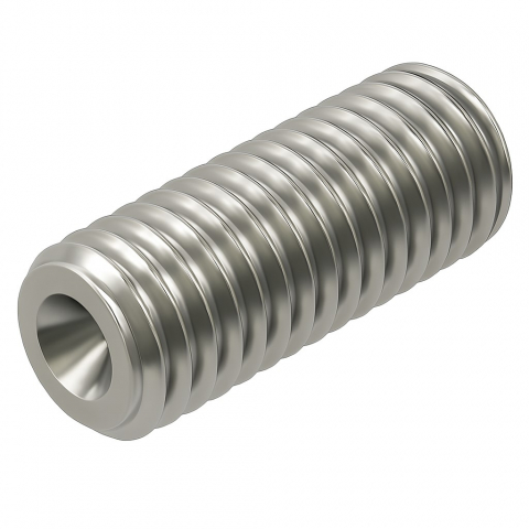Stift cu locas imbus si varf concav - Stift cu imbus si varf concav DIN 916  M5x5 inox A2  - cutie 500 buc