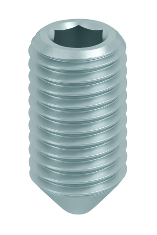 Stift cu imbus si varf conic DIN 914 45H M10x20 otel zincat - cutie 200 buc