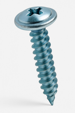 Suruburi autoforante / autofiletante pentru tabla - Surub autofiletant cap bombat si flansa DIN 968C  2.9x6.5 otel zincat - cutie 2000 buc