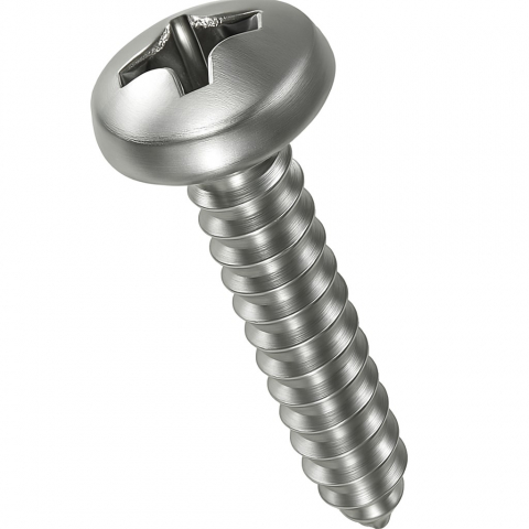 Suruburi autoforante / autofiletante pentru tabla - Surub autofiletant cap cilindric DIN 7981C  2.2x6.5 inox A2  - cutie 1000 buc