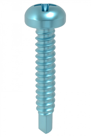 Suruburi autoforante / autofiletante pentru tabla - Surub autoforant cap bombat DIN 7504N 2.9x9.5 otel zincat - cutie 1000 buc
