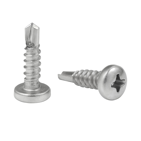 Suruburi autoforante / autofiletante pentru tabla - Surub autoforant cap bombat DIN 7504N  5.5x25 inox A2  - cutie 500 buc
